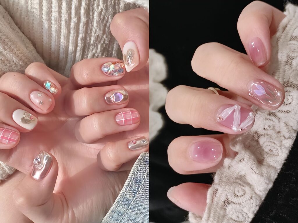 "Đốn Tim" Với 50+ Mẫu Nail Thạch Hồng Cho Các Nàng Thơ