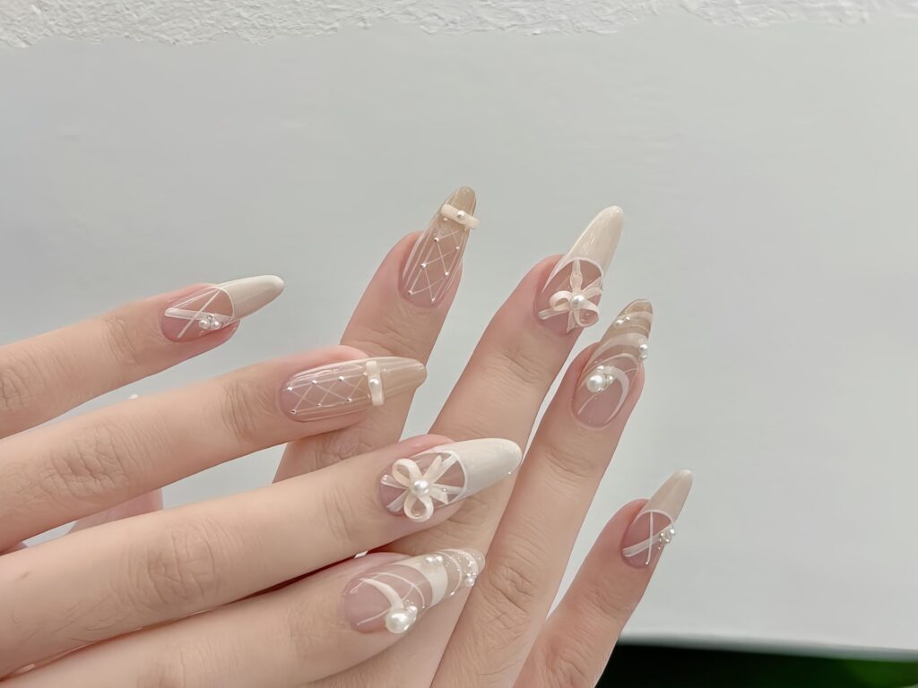 mẫu nail tiểu thư